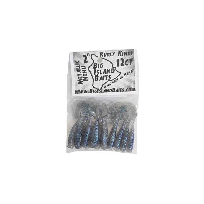 BIG ISLAND BAITS KURLY KINES METALLIC NEHU LURE – POP Fishing & Marine