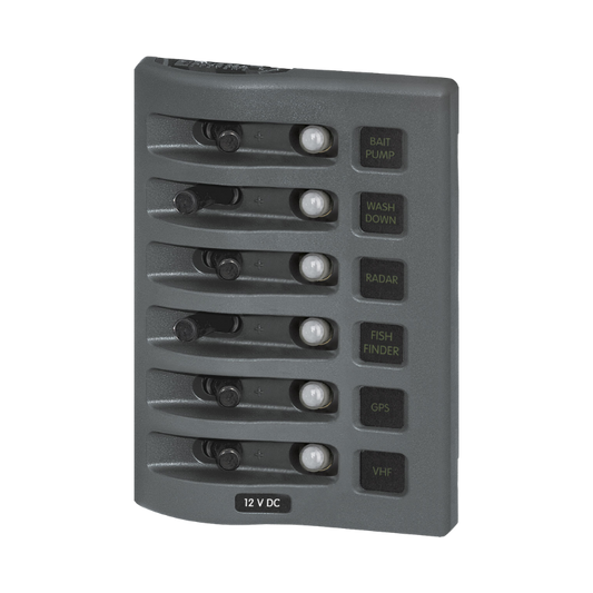 BSS WEATHERDECK 12V DC WATERPROOF CIRCUIT BREAKER PANEL