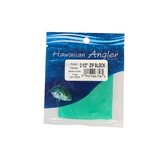 HAWAIIAN ANGLER ZIP - AQUA OBAKE