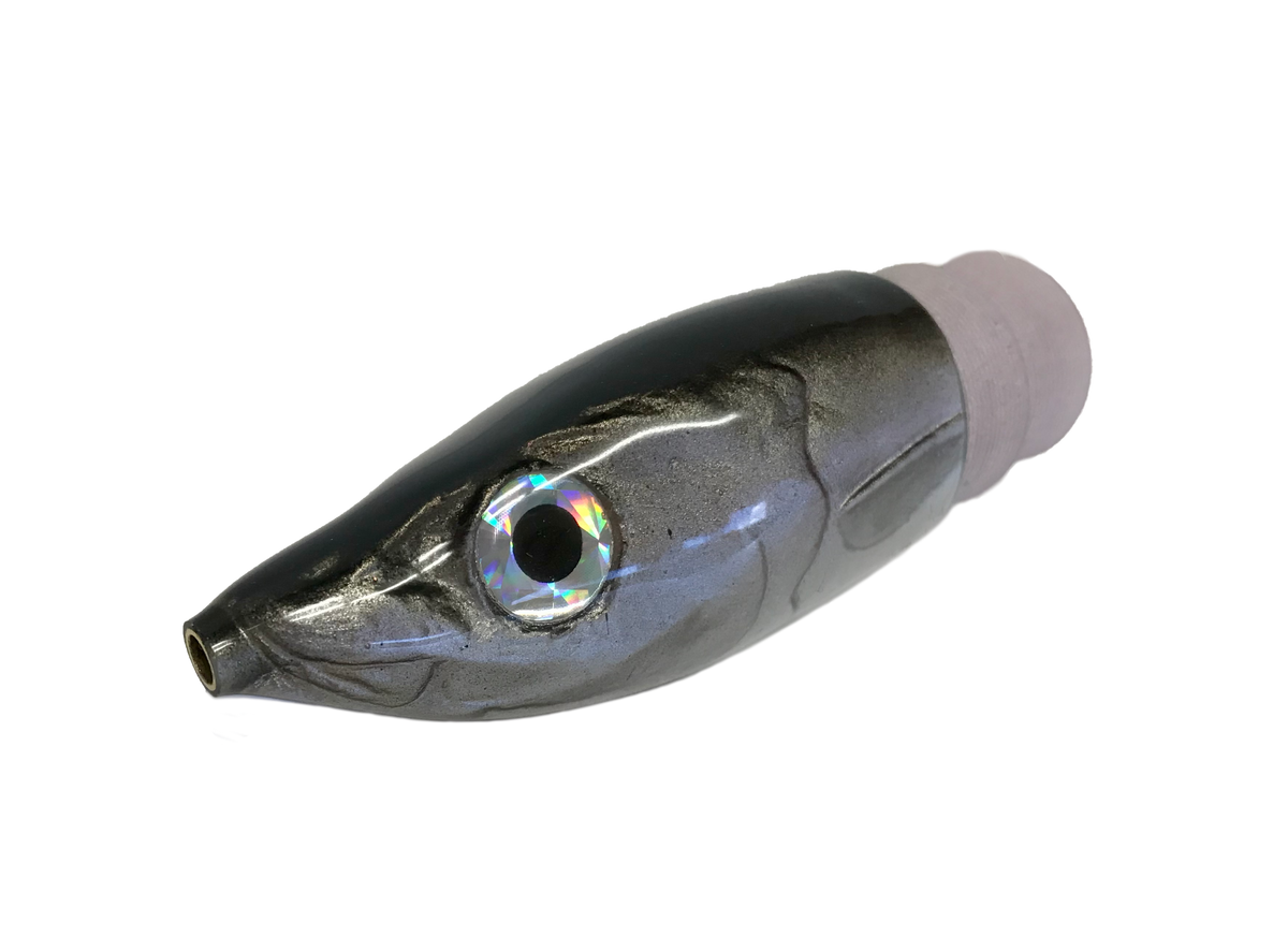 KAHEA ANGRY OPELU LURE HEAD - BLACK SILVER