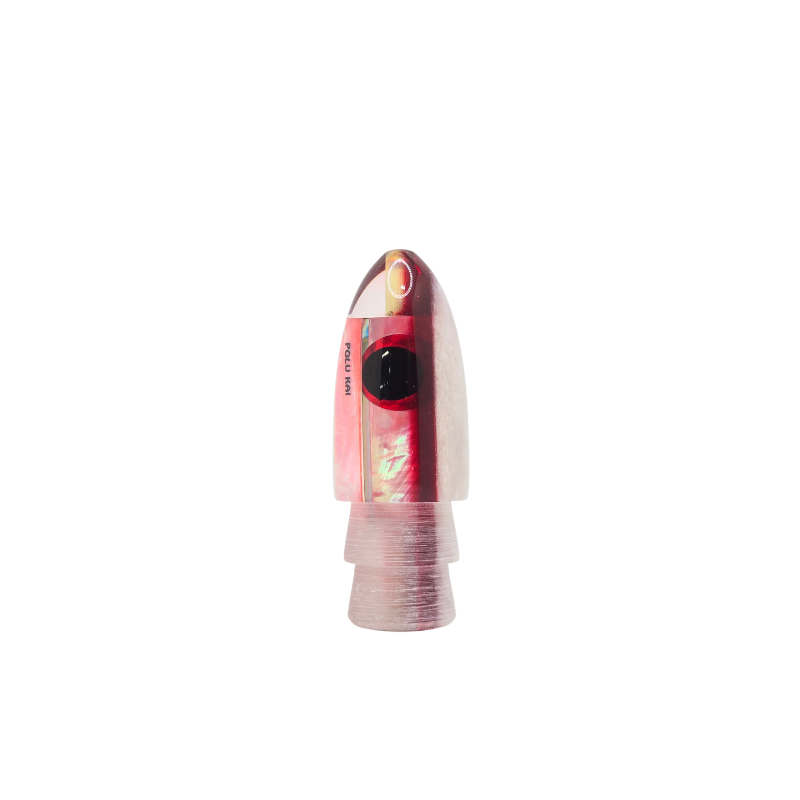 POLU KAI POLU ROCKET MAN SHELL LURE HEAD - WHITE PINK