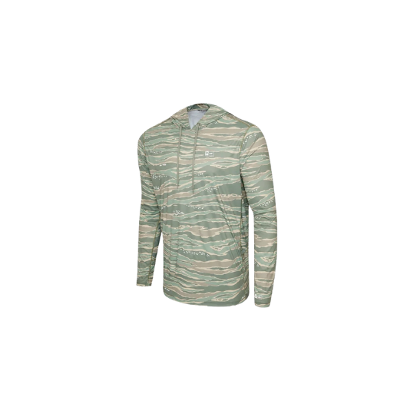 PELAGIC VAPORTEK HOODED FISHING SHIRT - MANGROVE