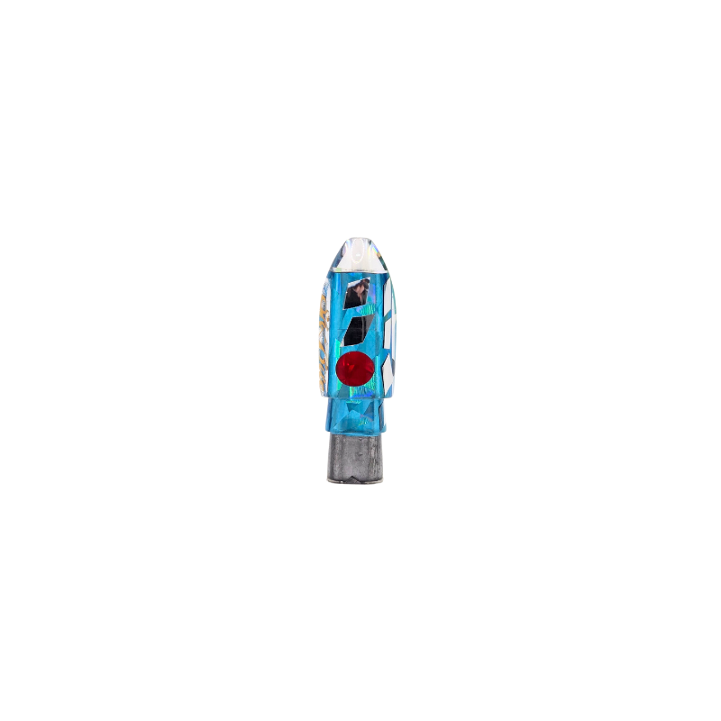 SH-BITE BULLET LURE HEAD - CRACKED GLASS ICE BLUE