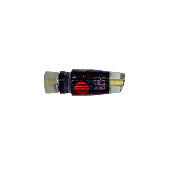 TANIGAWA CUT SMALL LURE HEAD - SHELL PURPLE PAUA W/BLACK TAPE