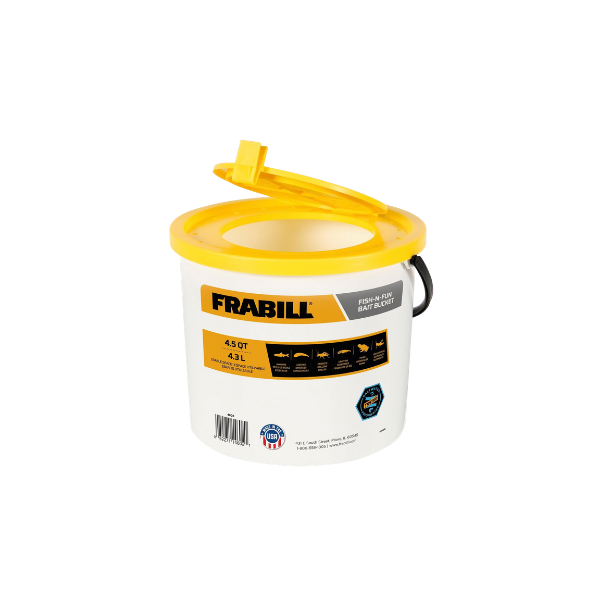 FRABILL FISH-N-FUN 4.5 QT BAIT BUCKET
