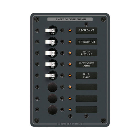 BSS TRADITIONAL METAL DC PANEL - 8 POSITIONS