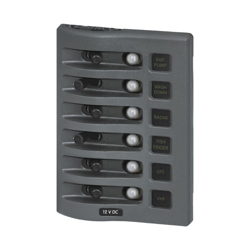BSS WEATHERDECK 12V DC WATERPROOF CIRCUIT BREAKER PANEL