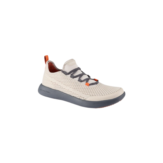 GRUNDENS CROSSCURRENT BOAT SHOE - BONE