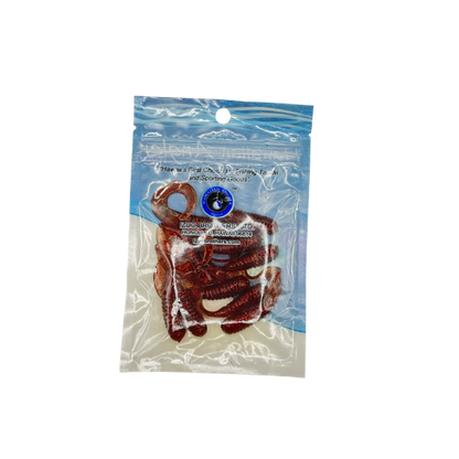 HAWAIIAN ANGLER GRUB - MOTOR OIL RED GLITTER