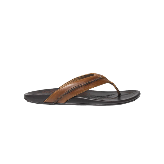 OLUKAI MEN'S MEA OLA SANDAL - TAN/DARK JAVA