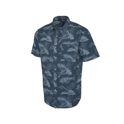 PELAGIC KNOCKDOWN BUTTON UP SHIRT - DARK NAVY