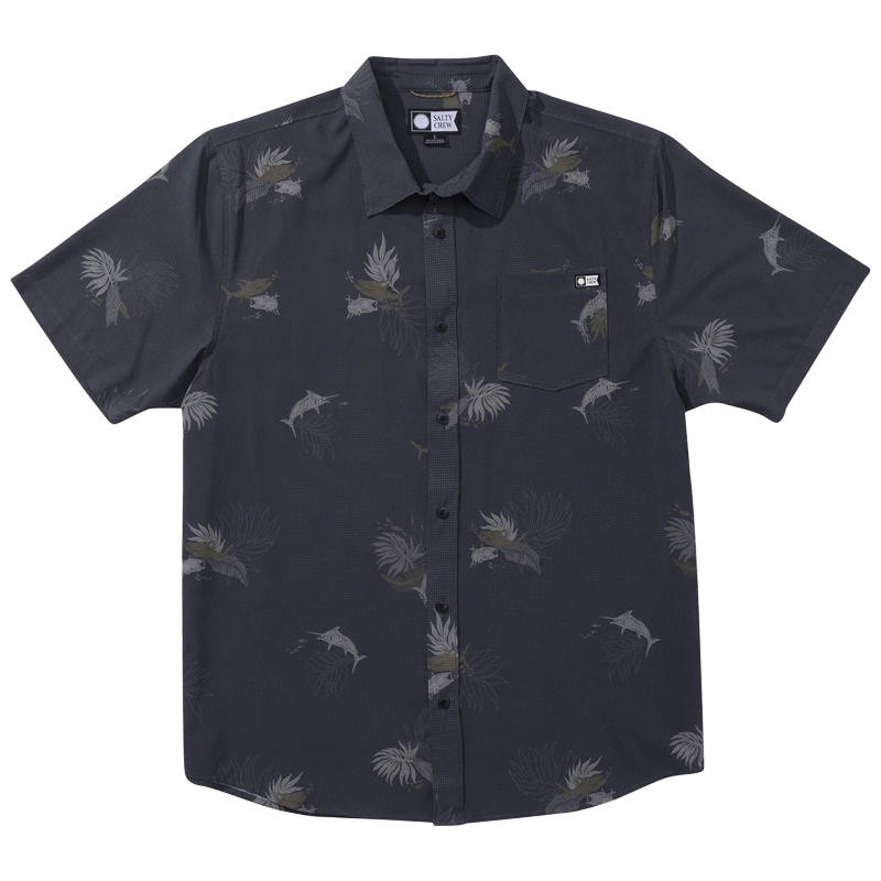 SALTY CREW BREEZER PERFORATED BUTTON UP SHIRT