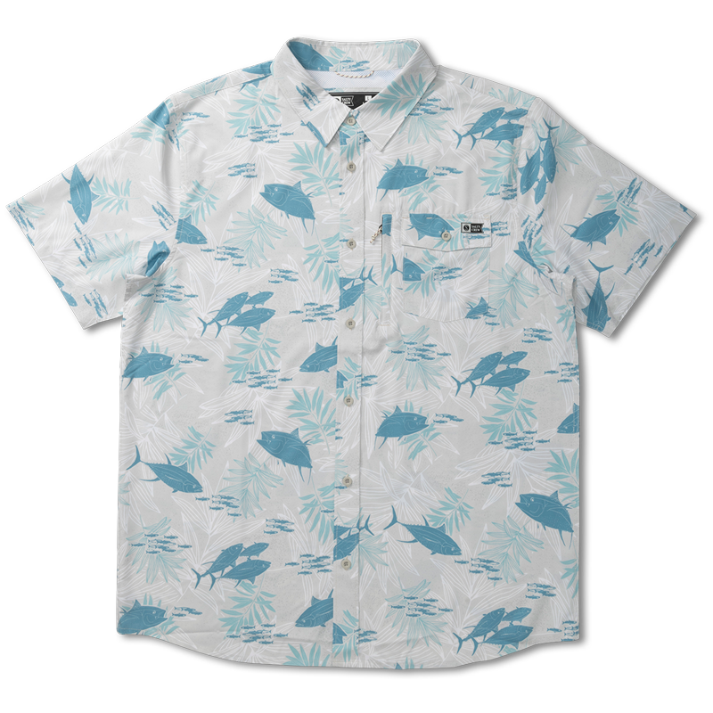 SALTY CREW FEEDING FRENZY UV BUTTON UP