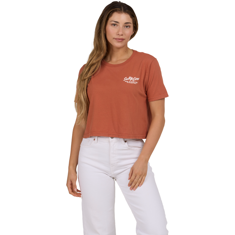 SALTY CREW WOMEN'S FISH BOWL CROP TEE