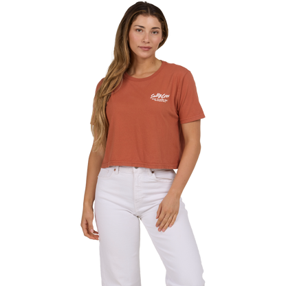 SALTY CREW WOMEN'S FISH BOWL CROP TEE