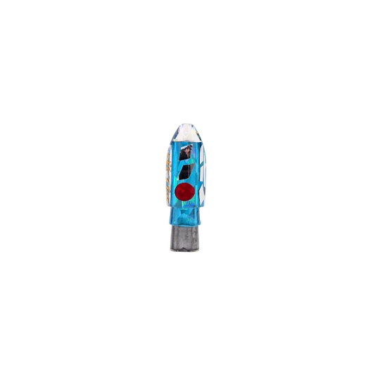 SH-BITE BULLET LURE HEAD - CRACKED GLASS ICE BLUE