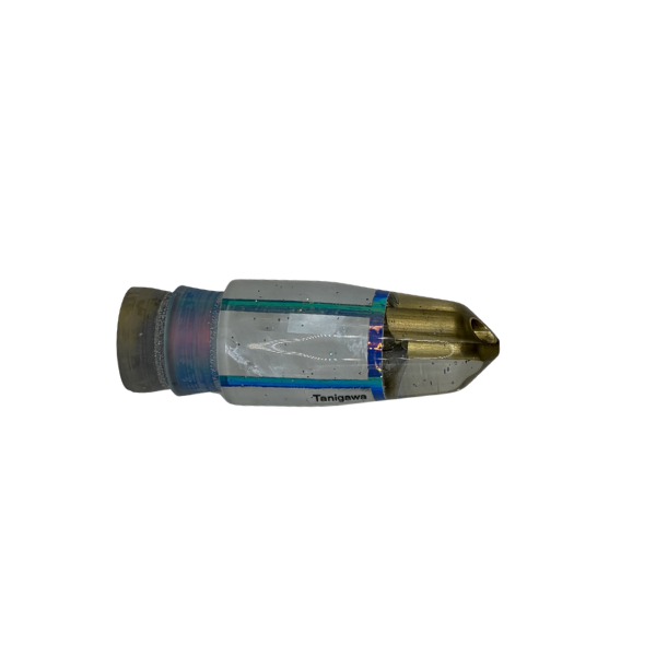 TANIGAWA BULLET JET LURE HEAD - WHITE SHELL ICEY BLUE RAINBOW