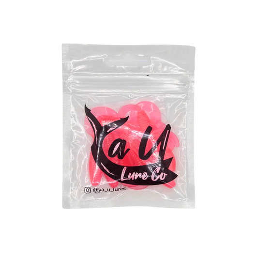 YA U LURES GRUB - PINK GLOW