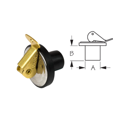 SEADOG BAITWELL PLUG BRASS